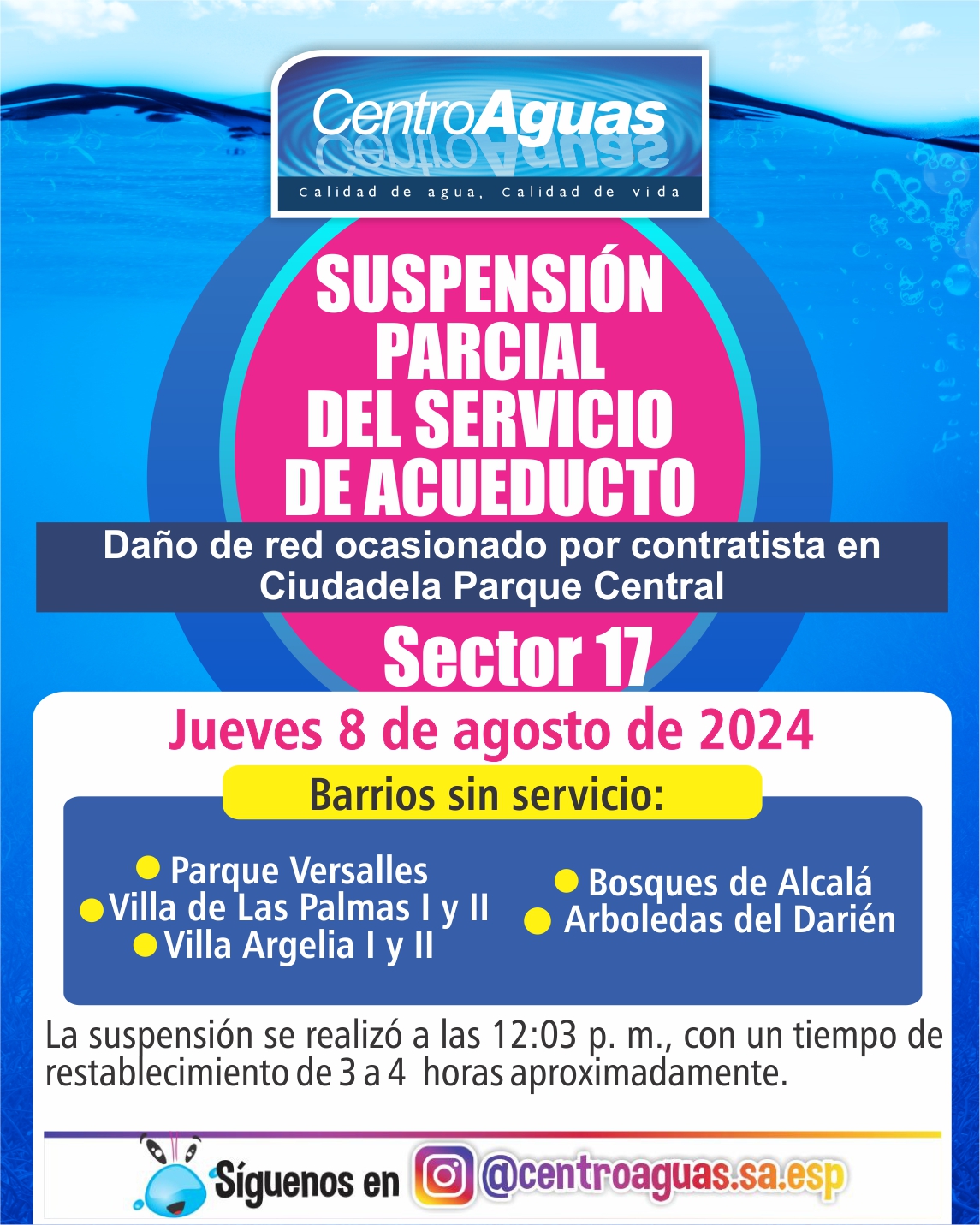 Diseño de suspensión del servicio