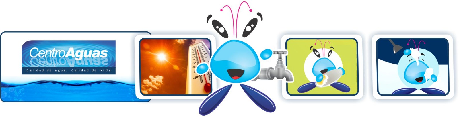 CENTROAGUAS reitera el llamado al uso eficiente y racional del agua Diseño con imágenes de alta temperatura e ilustraciones de ahorro de agua