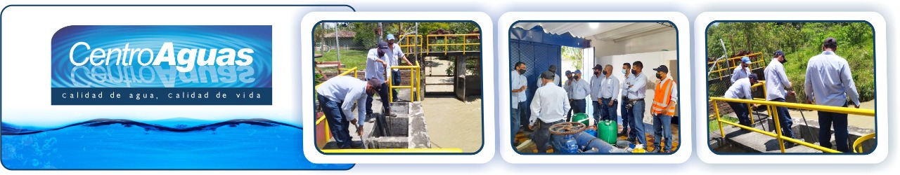 Diseño con tres imágenes del personal recibiendo capacitación en los sitios 