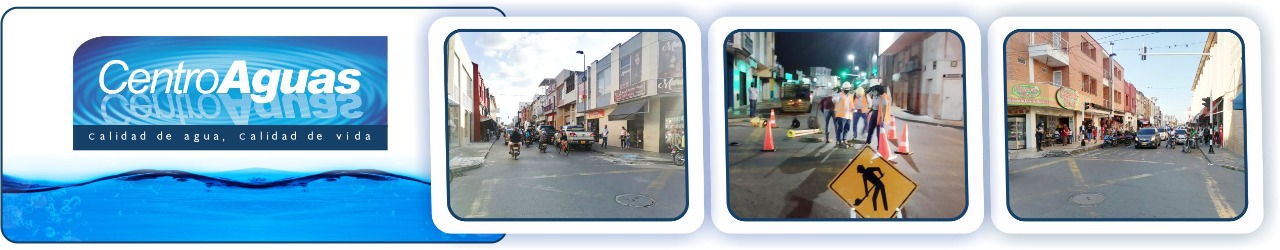 Diseño con tres fotografías de la obra de la carrera 22 con calles 25 y 26 del centro