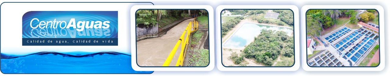 1 canal de aducción, 2 el reservorio y 3 la planta de tratamiento de agua potable Diseño con tres imágenes, la primera canal de aducción, la segunda el reservorio y la ultima de la planta de tratamiento