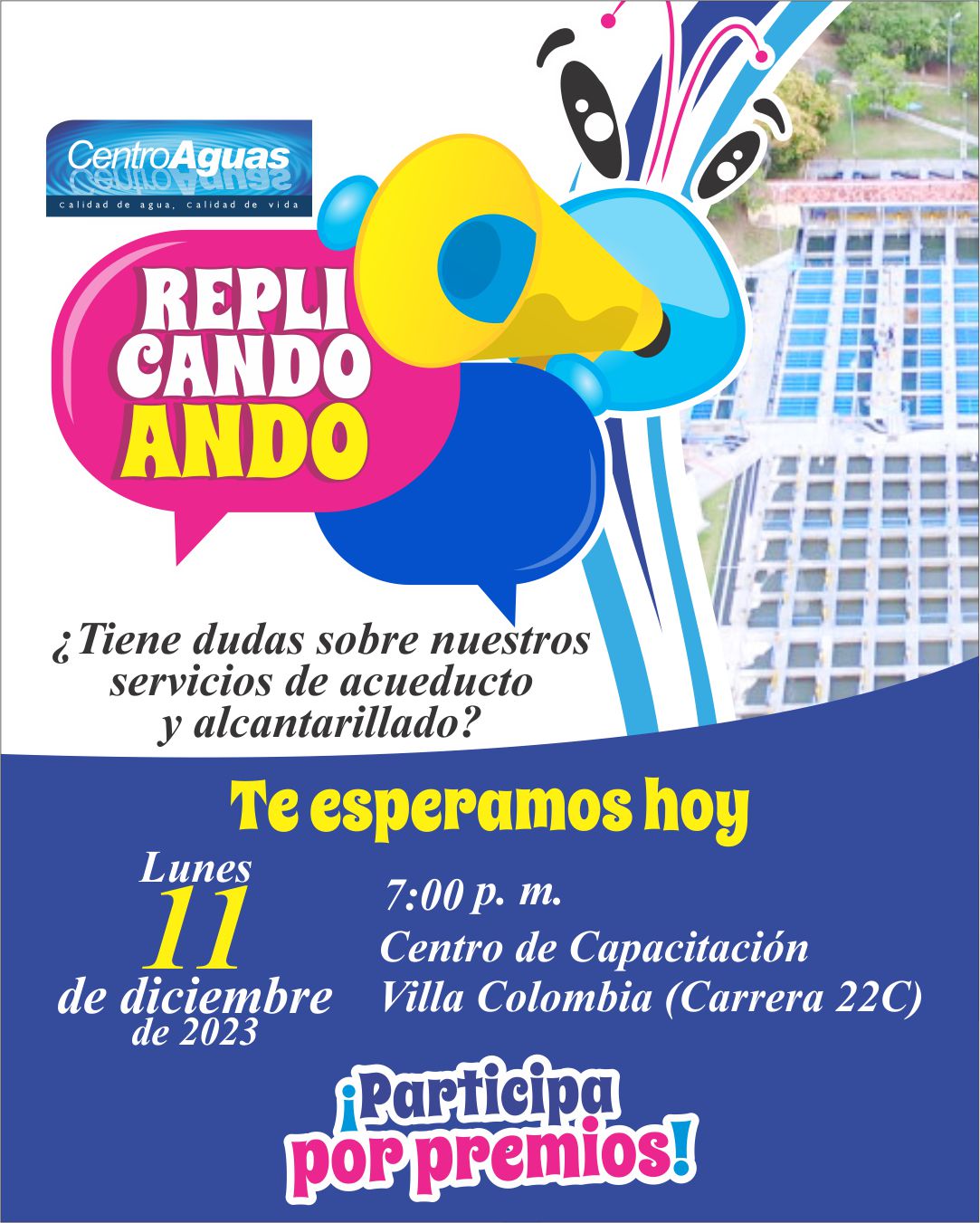 Replicando ando, Te esperamos hoy 11 de diciembre, participa por premios 