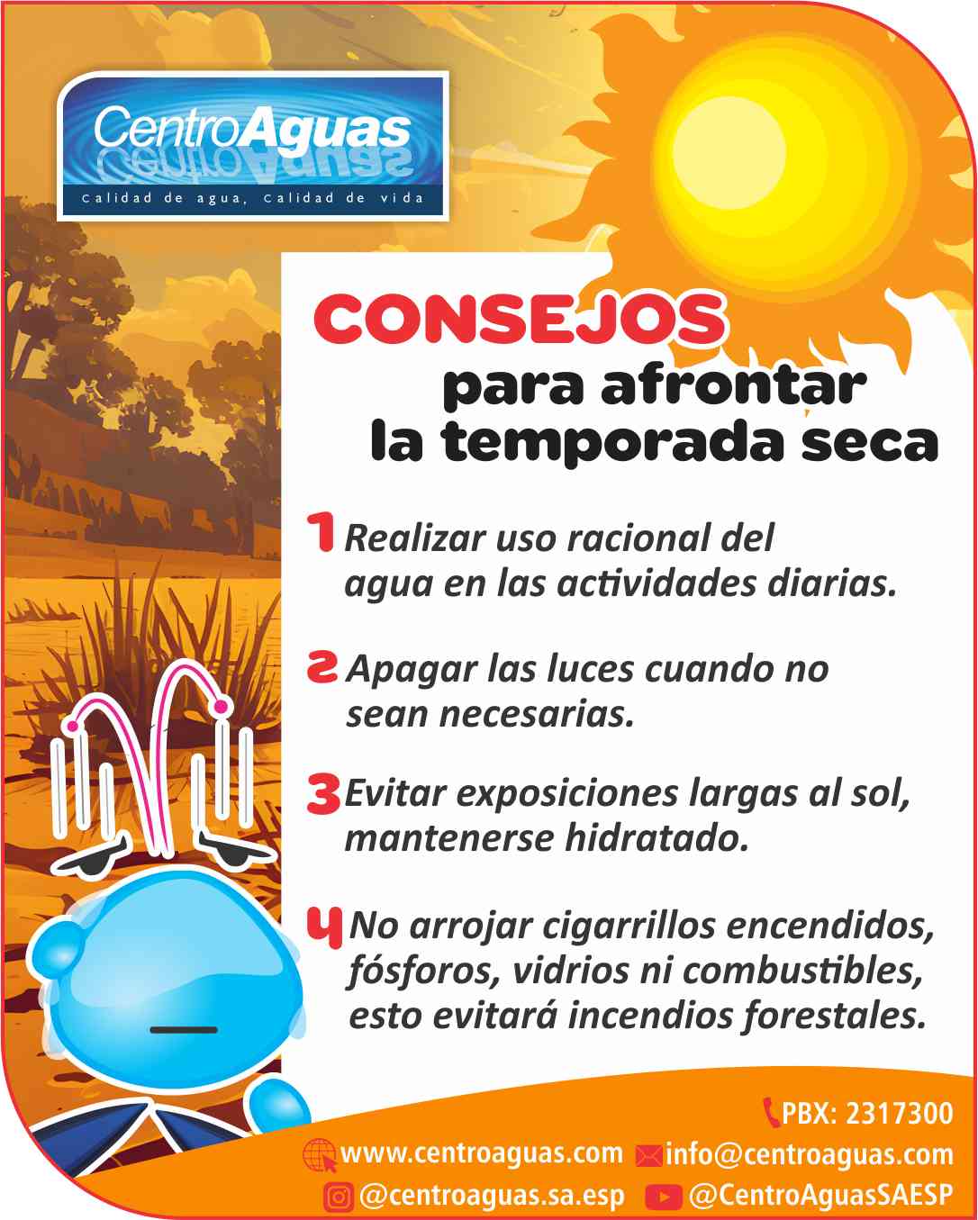 Consejos para afrontar la temporada seca