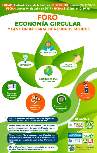 afiche del foro ambiental 