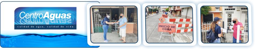 Imagen representativa del personal de centroaguas socializando obras a la comunidad de los barrios Las Delicias  y Rubén Cruz Vélez