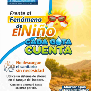 Frente al fenómeno de El Niño, cada gota cuenta