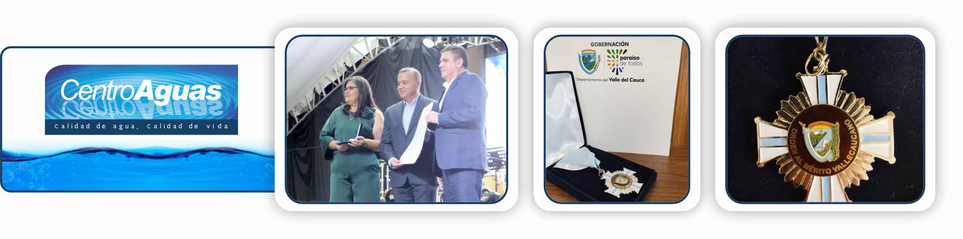 CENTROAGUAS S.A. ESP. RECIBE CONDECORACIÓN DE LA GOBERNACIÓN DEL VALLE DEL CAUCA