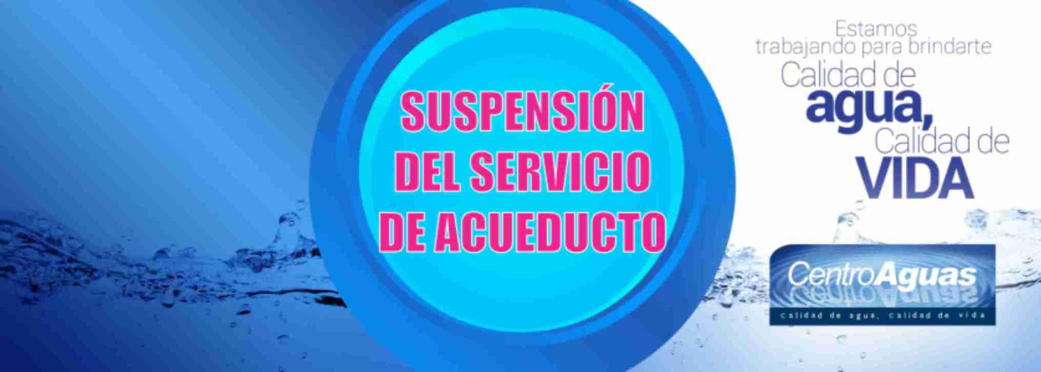 Suspensión parcial del servicio de acueducto en el sector 17