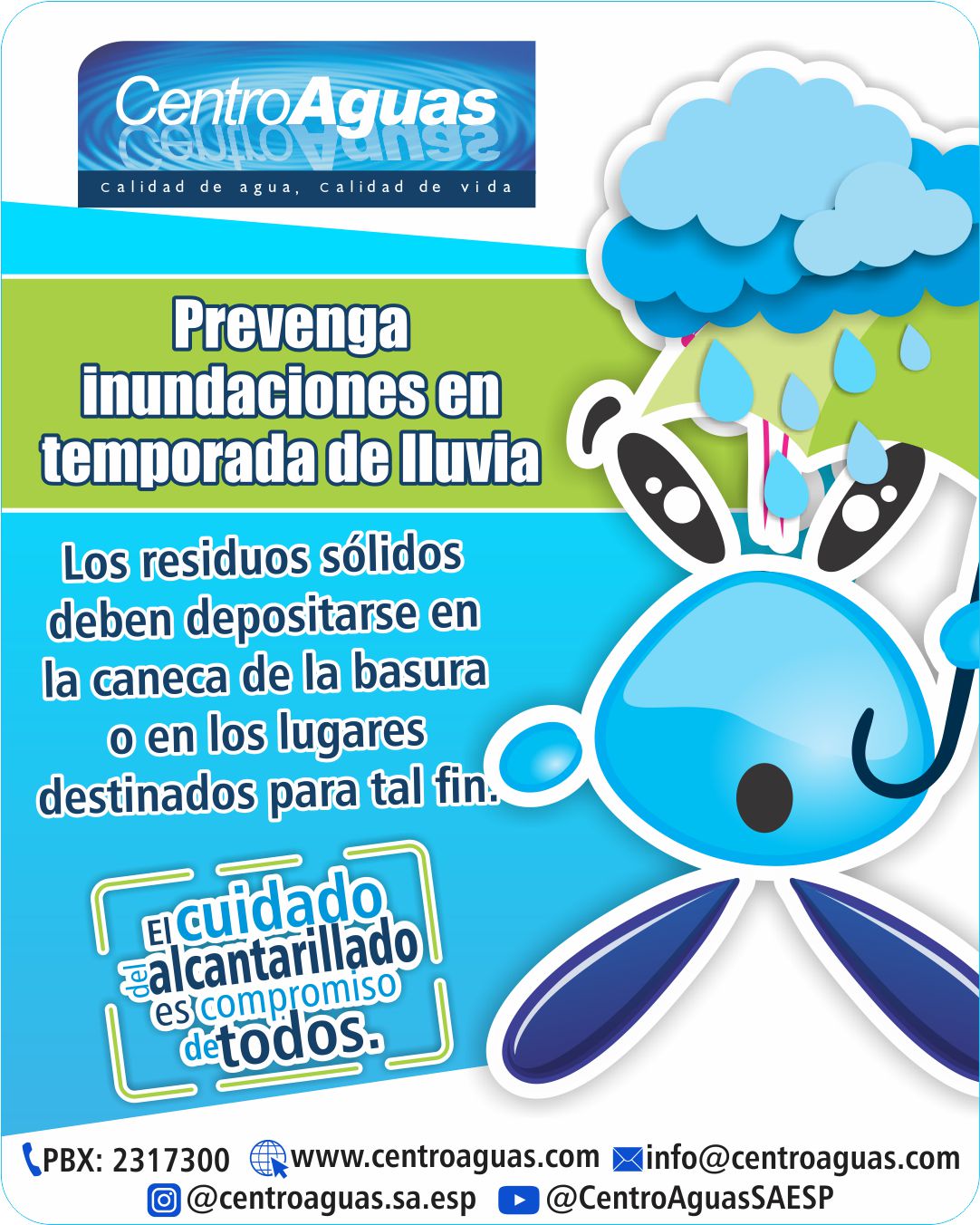 Prevenga inundaciones en temporada de lluvia
